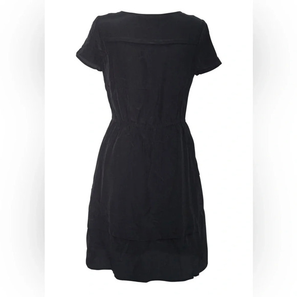 Marc Jacobs Black Silk Slip Mini Dress Lace Trim - Picture 4 of 6